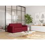 Voir la diapositive 2 : Canapé convertible système couchage express matelas 140x190 17cm 3 places en tissu DYLAN 
