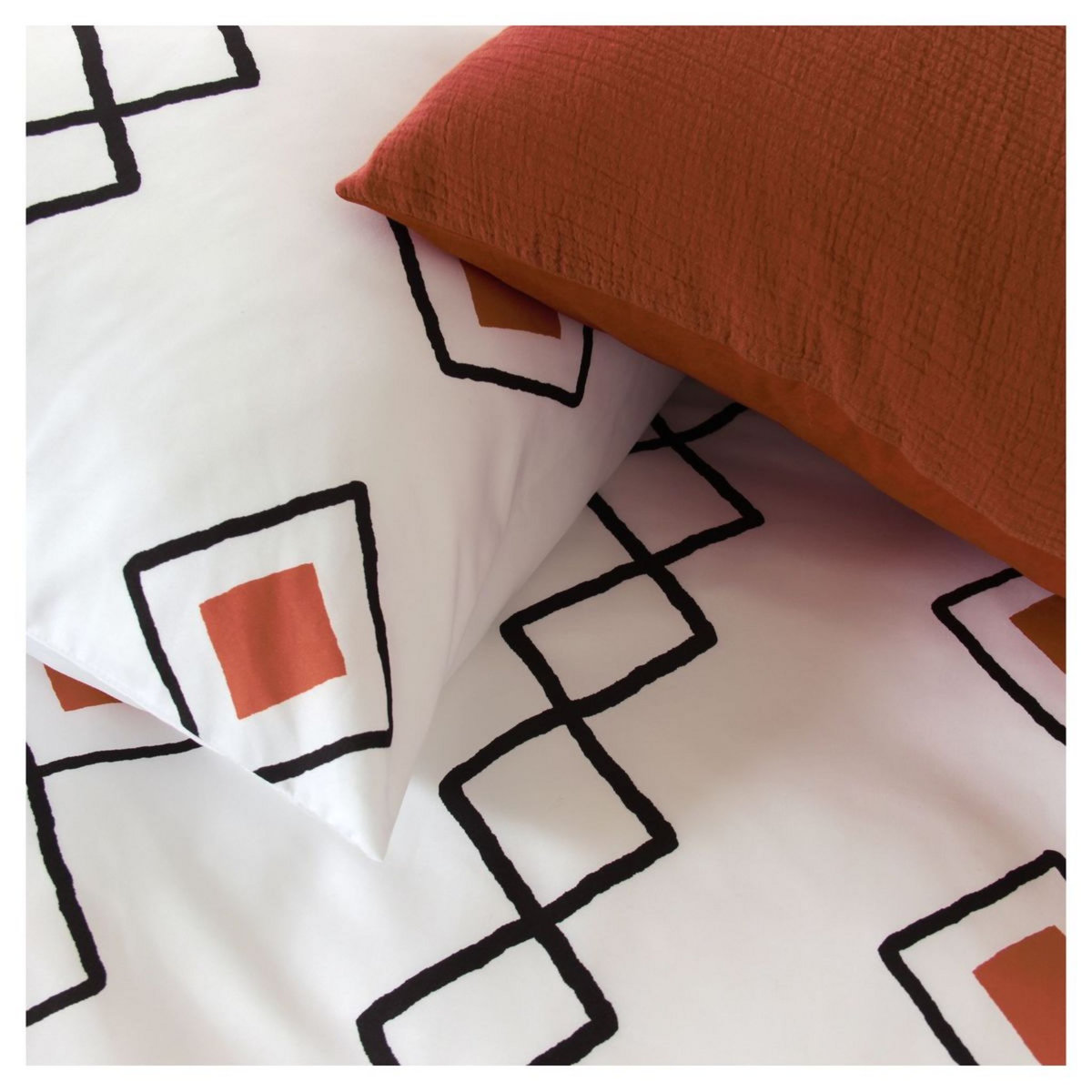 COTE DECO  Parure housse de couette en microfibre ZEST