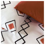Voir la diapositive 2 : COTE DECO  Parure housse de couette en microfibre ZEST