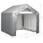 Voir la diapositive 6 : VIDAXL Tente de rangement Gris 180x180 cm Acier galvanise