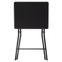 Voir la diapositive 2 : FIVE Table d'Appoint Pliante Design  Paola  64cm Noir