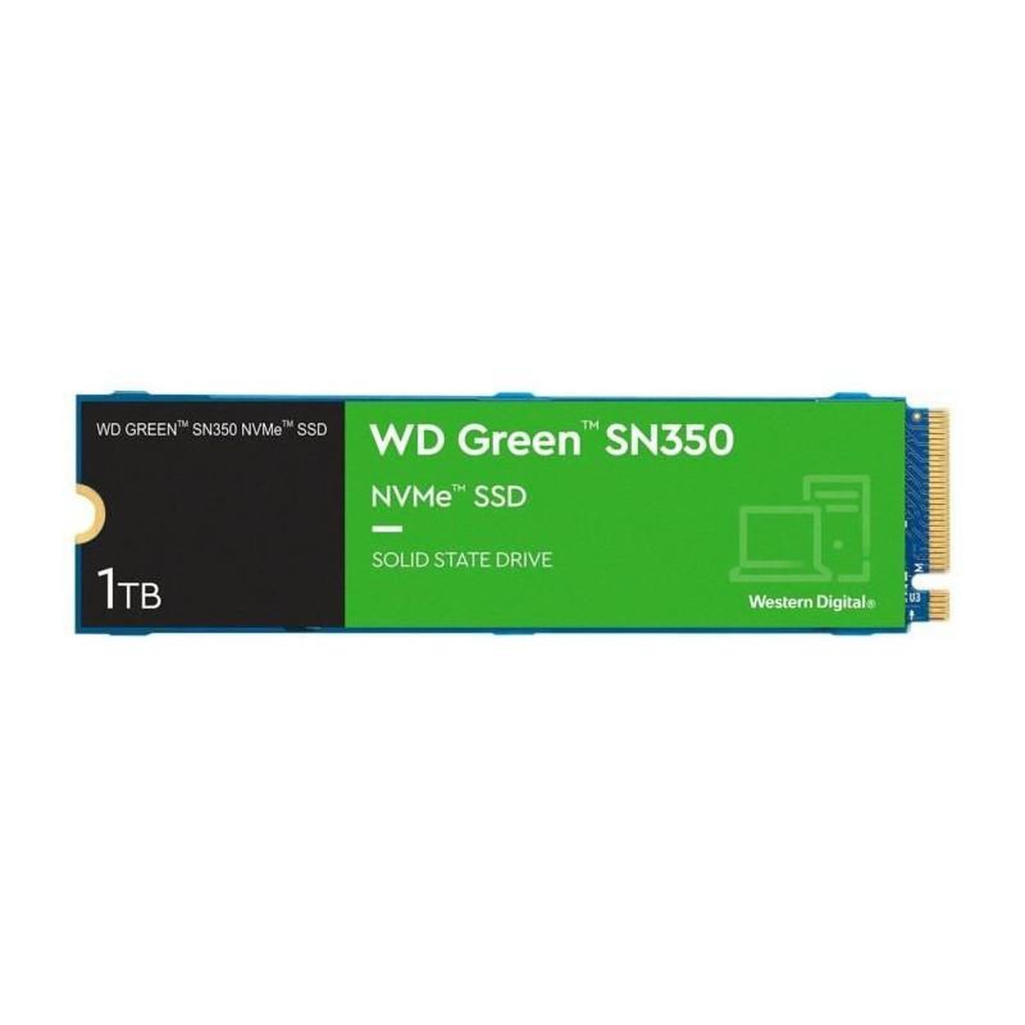 Western Digital WESTERN DIGITAL - Green SN350 - Disque SSD Interne - 1 To - M.2 - WDS100T3G0C