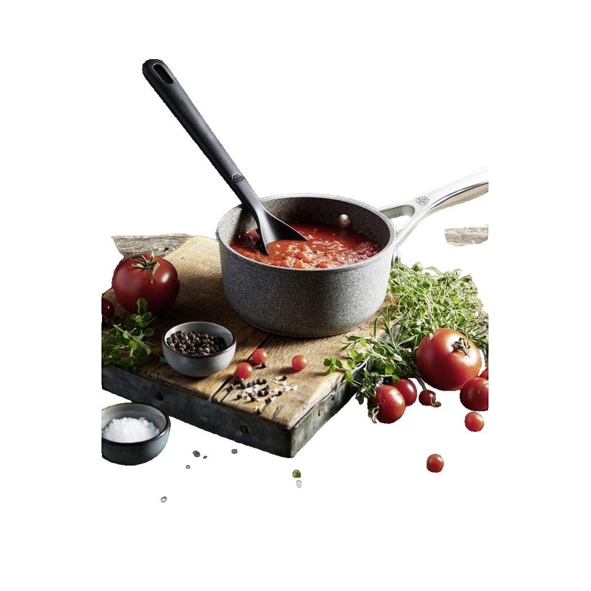 Voir la diapositive 2 : BALLARINI Casserole Ballarini Salina revêtement Granitium Ti-X 16 cm acier gris