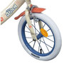 Voir la diapositive 3 : DISNEY Vélo enfant  - Modèle 14'' STITCH / DISNEY (Taille de l'enfant 90 cm à 105 cm) équipé de 2 freins, panier, porte poupée et stabilisateurs.