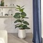 Voir la diapositive 5 : ATMOSPHERA Ficus Artificiel en Pot  Sky  145cm Vert