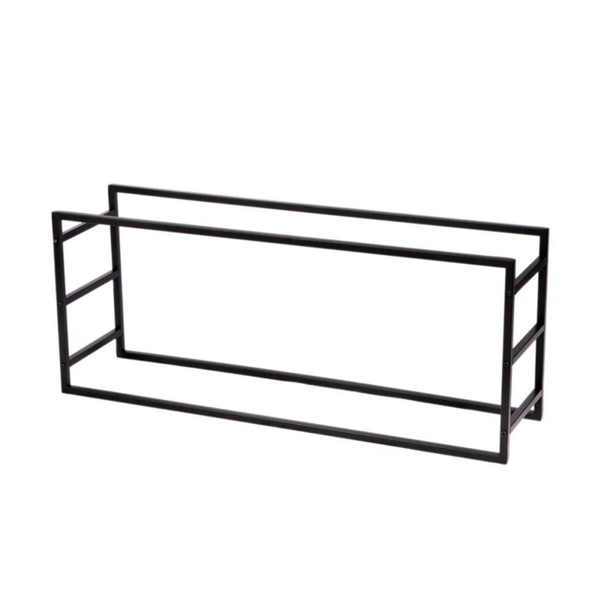 FORNORD Porte buches en métal noir