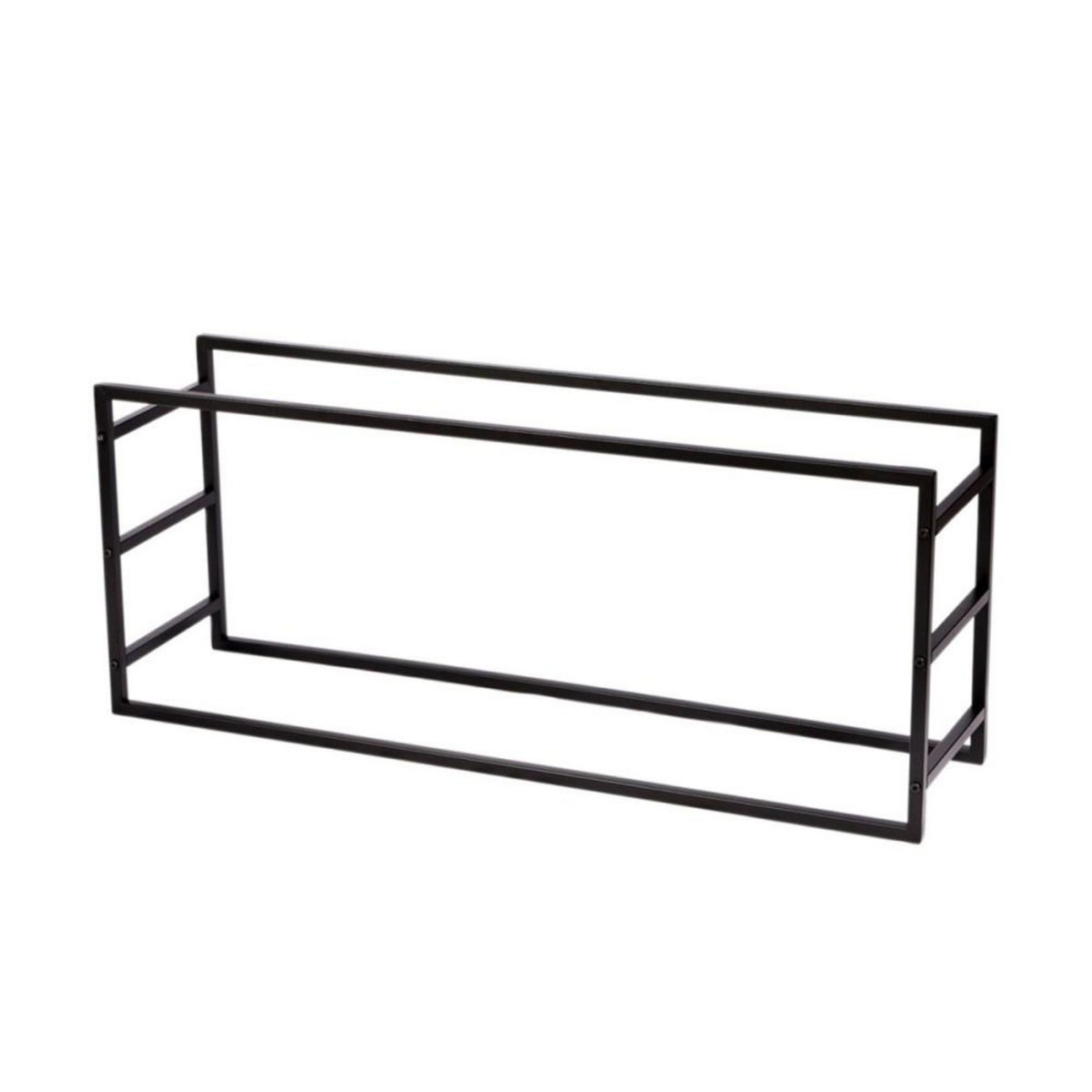 FORNORD Porte buches en métal noir