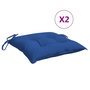 Voir la diapositive 2 : VIDAXL Coussins de palette lot de 2 bleu 50x50x7 cm tissu oxford