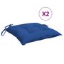 Voir la diapositive 2 : VIDAXL Coussins de palette lot de 2 bleu 50x50x7 cm tissu oxford