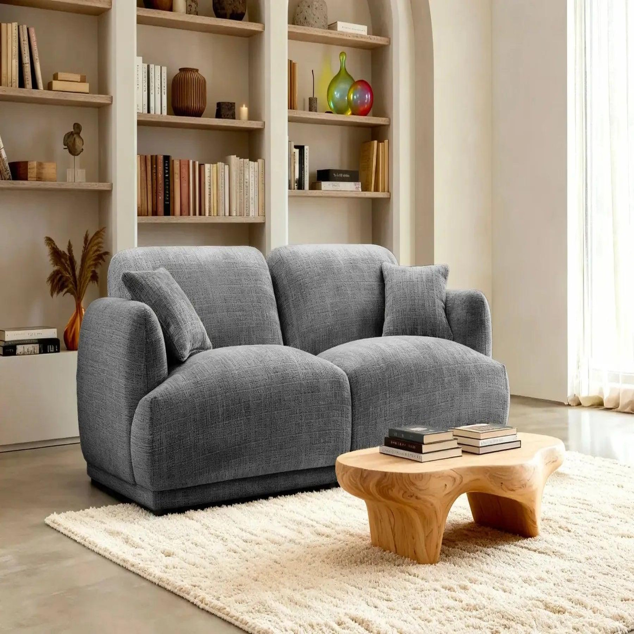 Voir la diapositive 2 : CASANOVA PARIS Rosalie - canapé droit tissu chenille 2 places