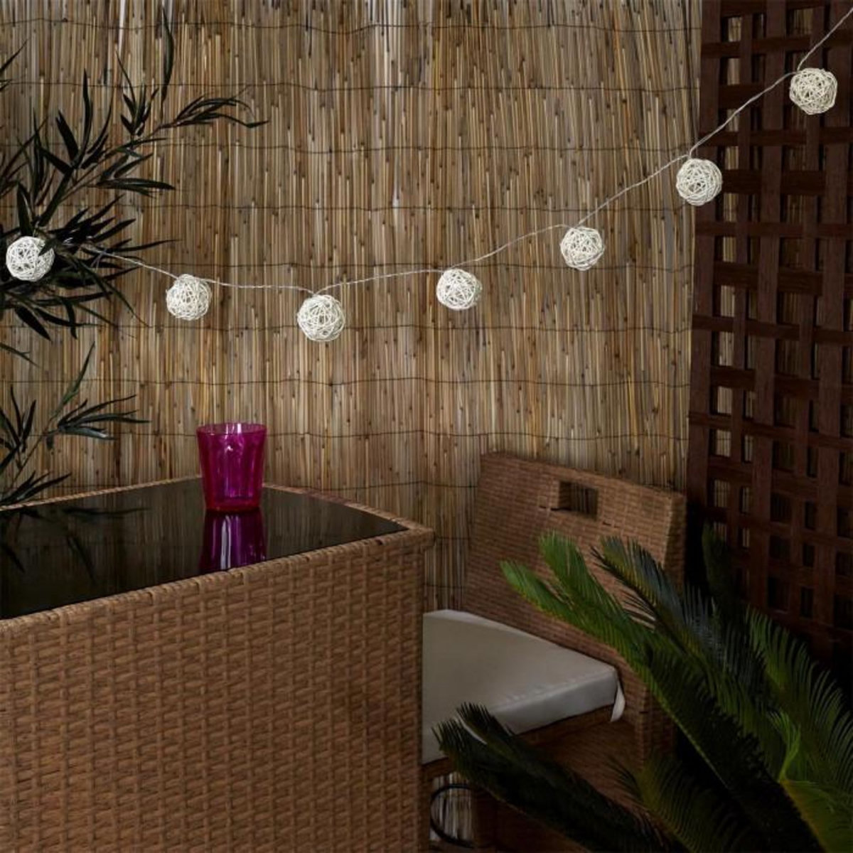 Paris Prix Guirlande Lumineuse 'Solaire  165cm Beige