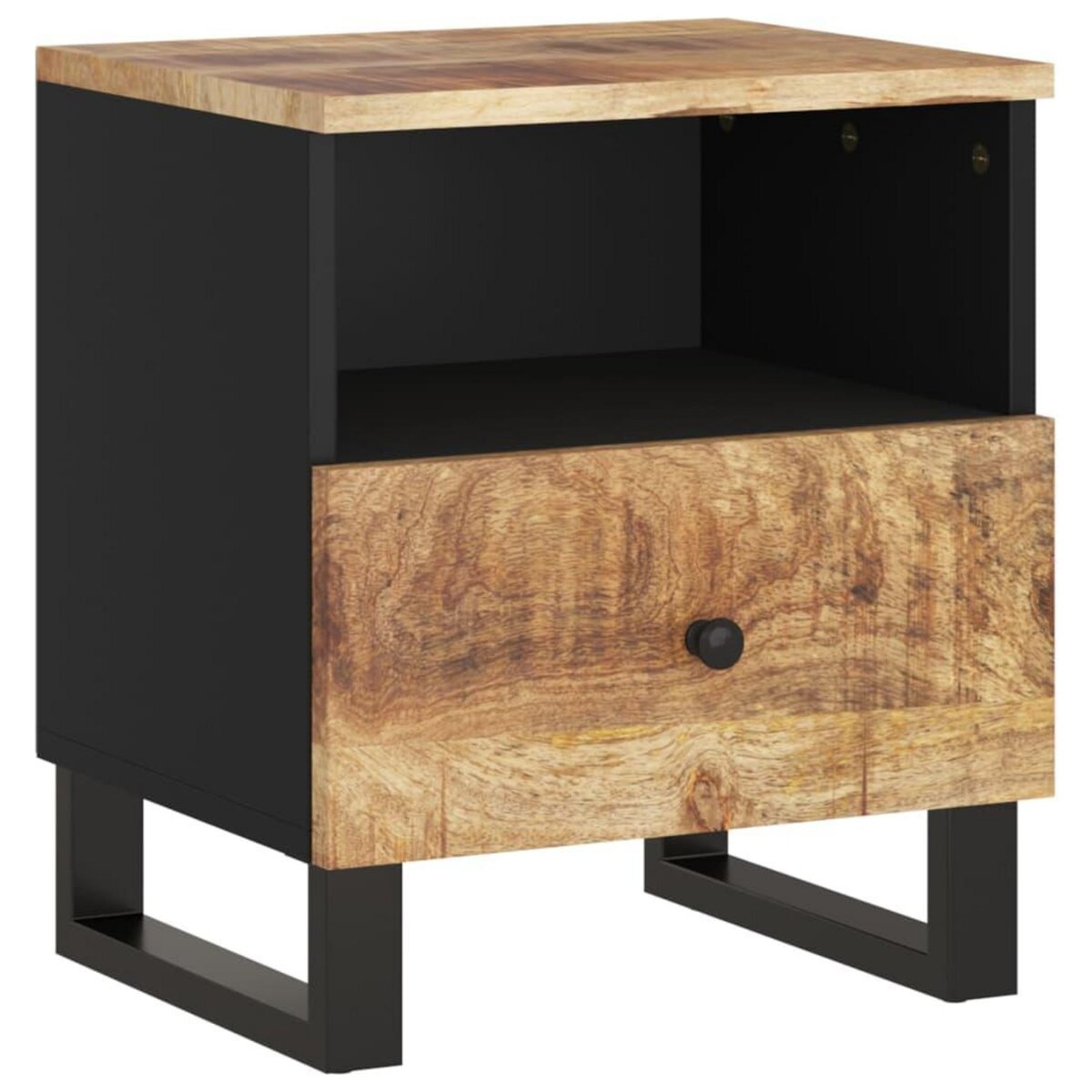VIDAXL Table de chevet Bois de manguier solide et bois d'ingenierie