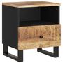 Voir la diapositive 2 : VIDAXL Table de chevet Bois de manguier solide et bois d'ingenierie