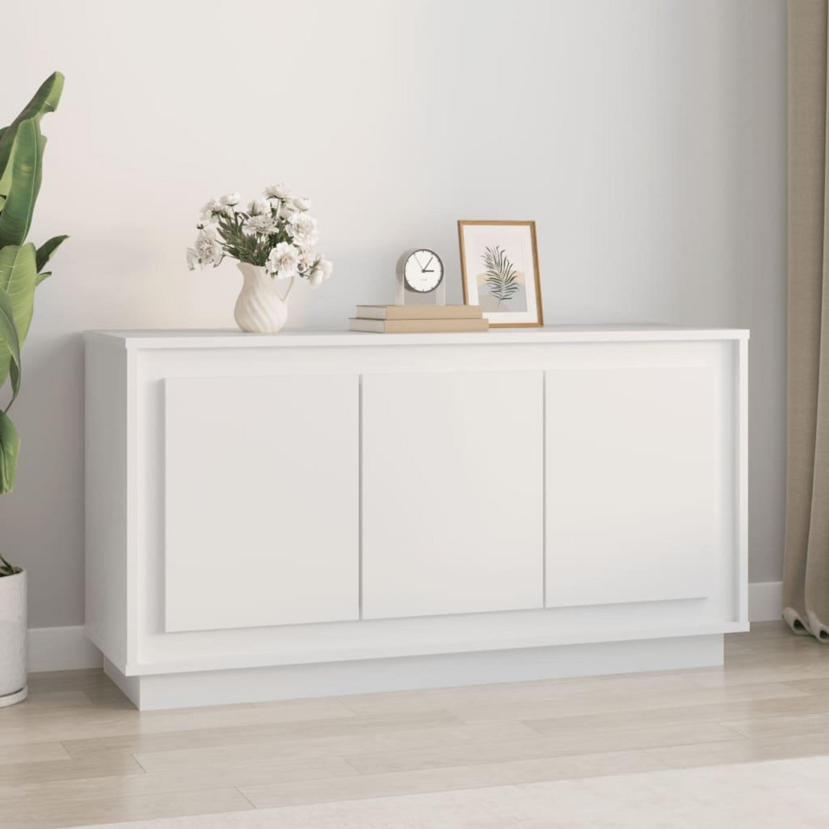 VIDAXL Buffet blanc 102x35x55 cm bois d'ingenierie