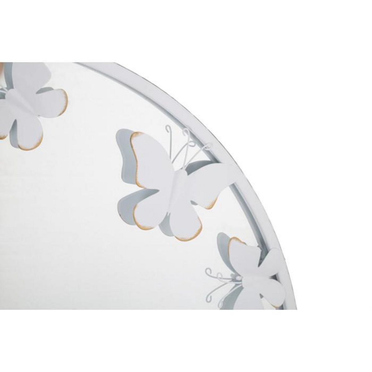Paris Prix Miroir Mural Design  Butterfly  62cm Blanc