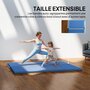 Voir la diapositive 5 : HOMCOM Tapis de gym yoga fitness pliable - poignée - revêtement synthétique - bleu