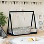 Voir la diapositive 1 : VIDAXL Cadre de lit pour enfant noir 70x140 cm bois de pin massif