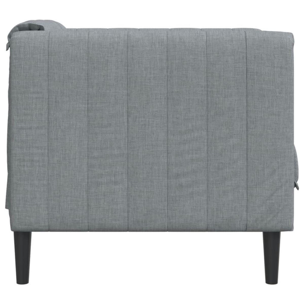 VIDAXL Fauteuil gris clair tissu