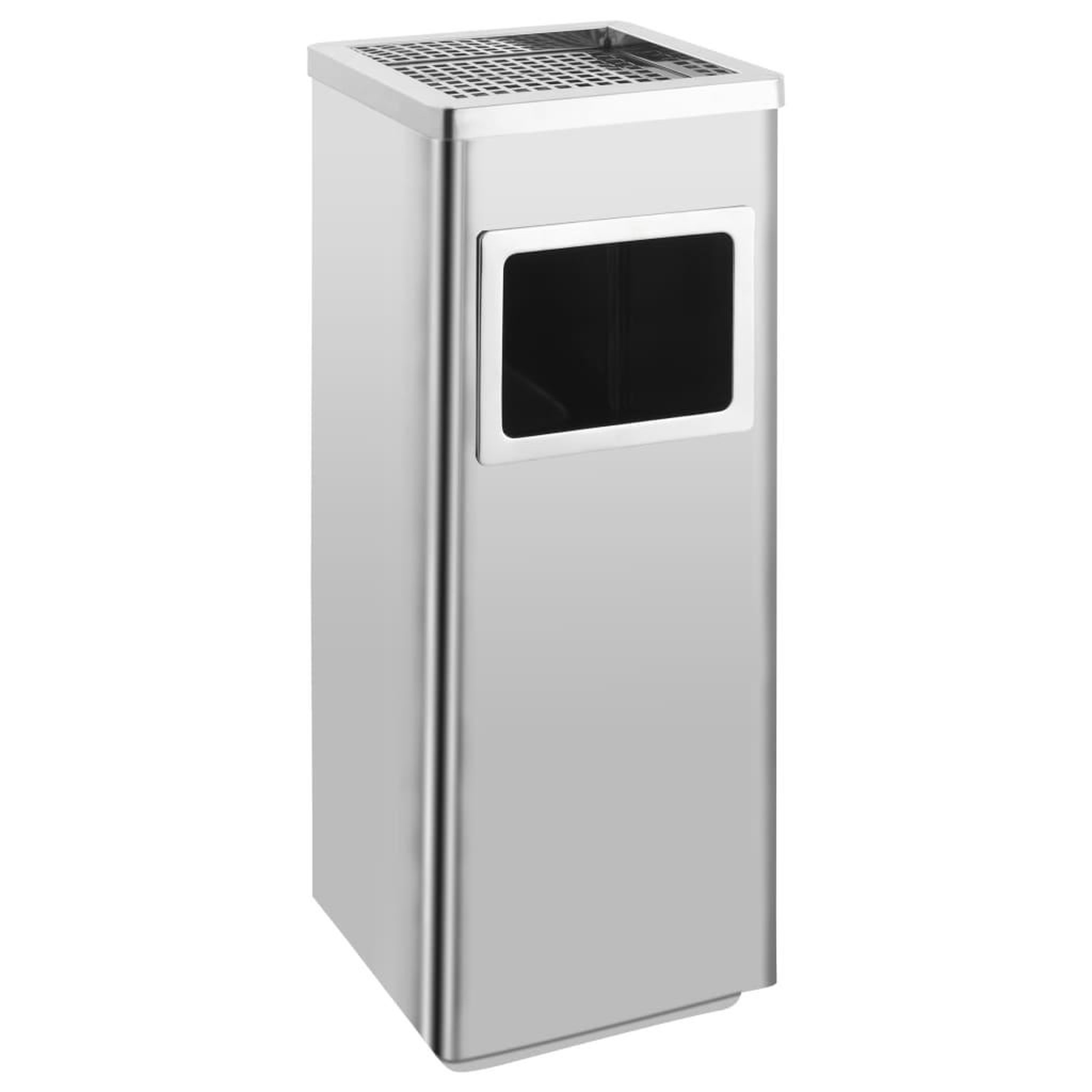 VIDAXL Poubelle a cendrier d'hotel 36 L Acier inoxydable