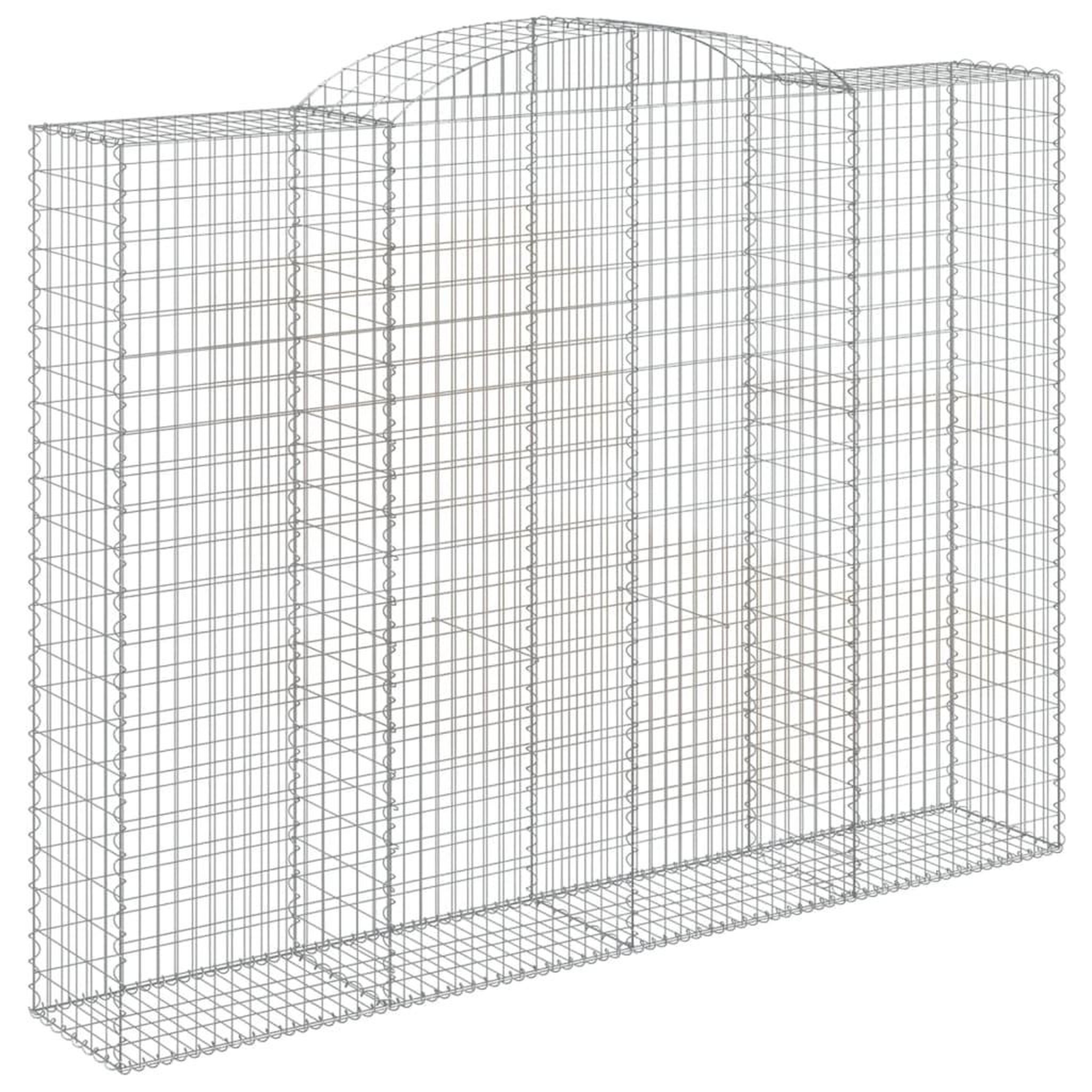 Voir la diapositive 3 : VIDAXL Paniers a gabions arques 7 pcs 300x50x220/240 cm fer galvanise