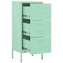 Voir la diapositive 6 : VIDAXL Armoire de rangement Vert menthe 42,5x35x101,5 cm Acier