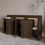 Voir la diapositive 4 : Habitat et Jardin Buffet en bois  Beliz  - 170 x 35 x 80 cm - Noyer