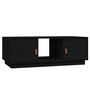 Voir la diapositive 2 : VIDAXL Table basse Noir 100x50x35 cm Bois massif de pin