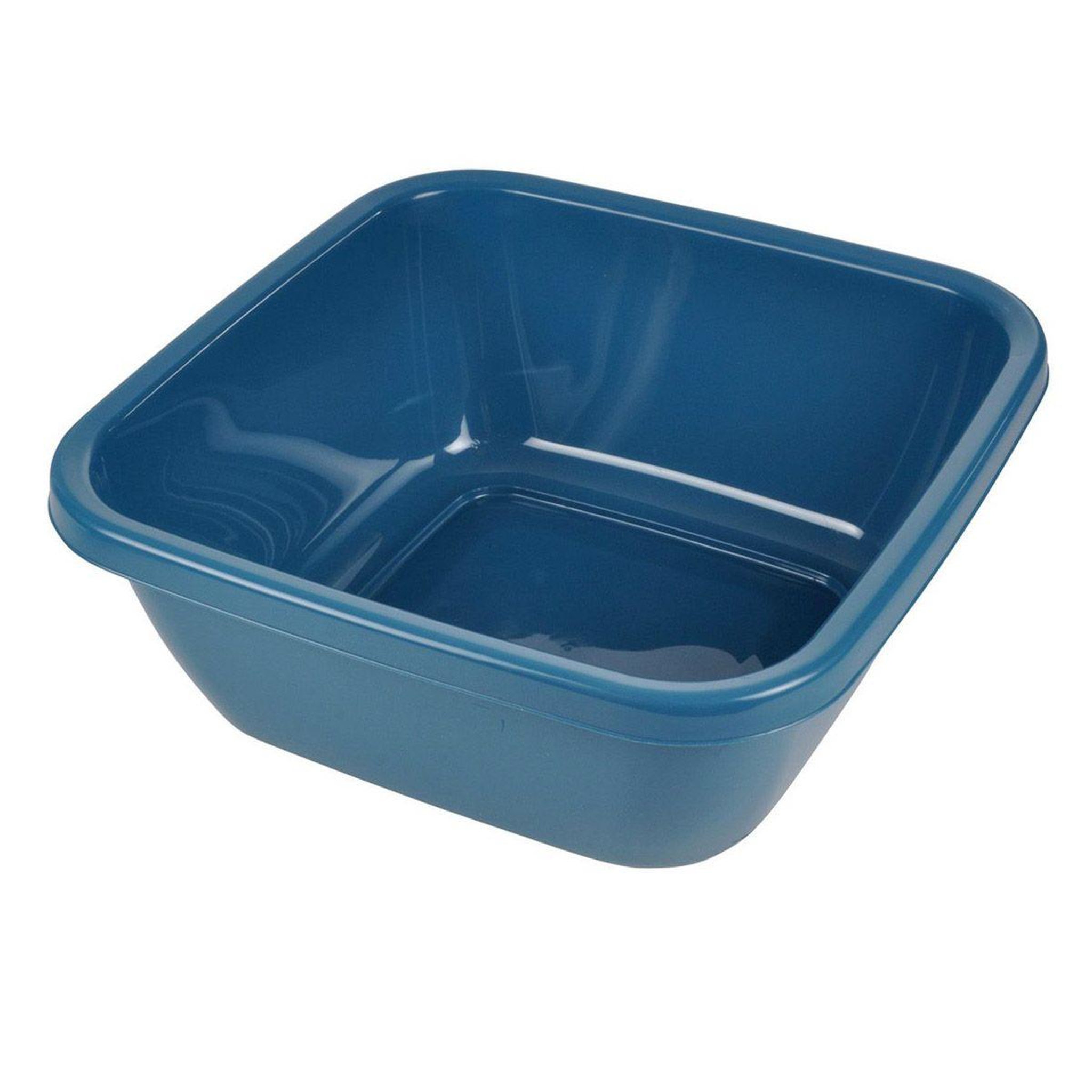 HOMEA Bassine carrée  bassin  6l bleu paon