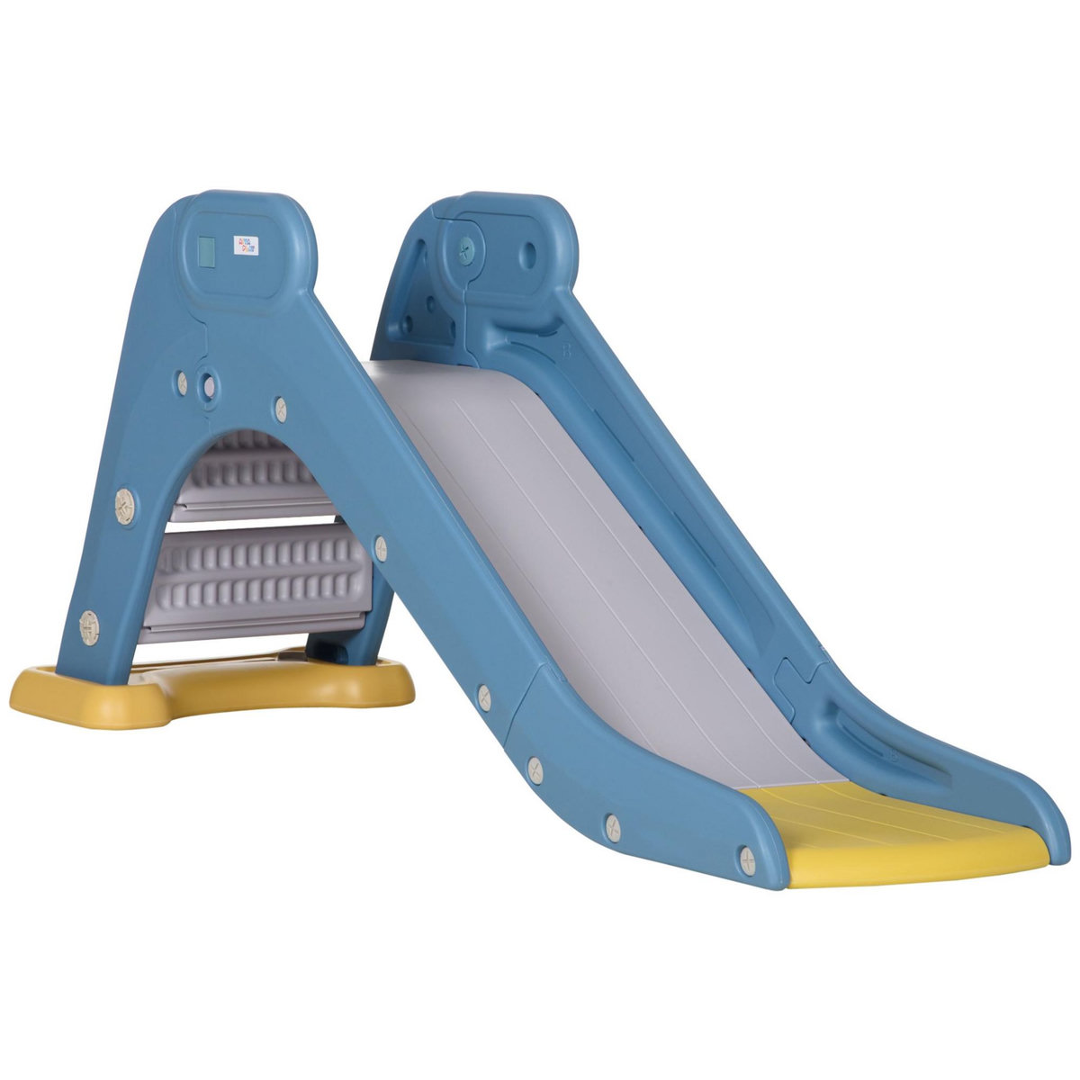 HOMCOM Toboggan pour enfants intérieur extérieur avec marches antidérapantes - HDPE - dim.145L x 45l x 63H cm