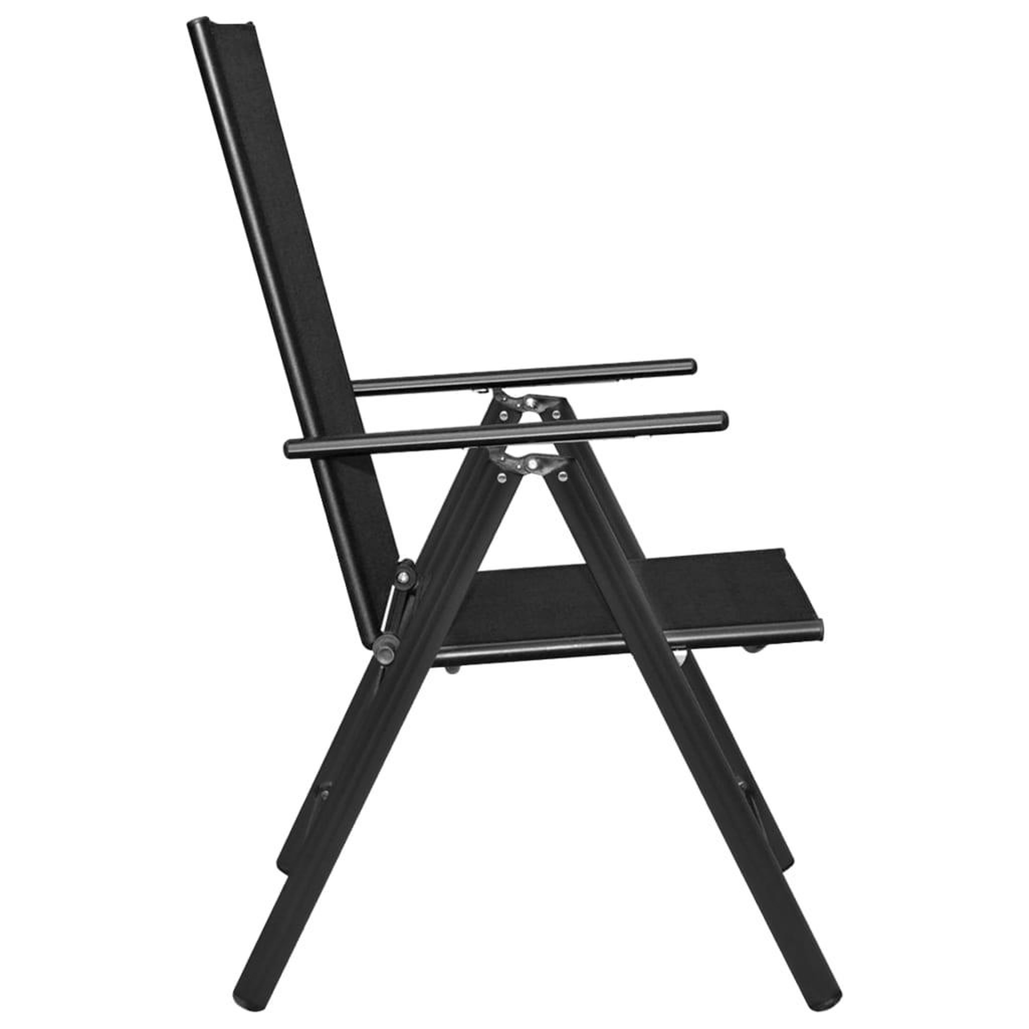 Voir la diapositive 4 : VIDAXL Ensemble a manger de jardin 5 pcs Aluminium Noir