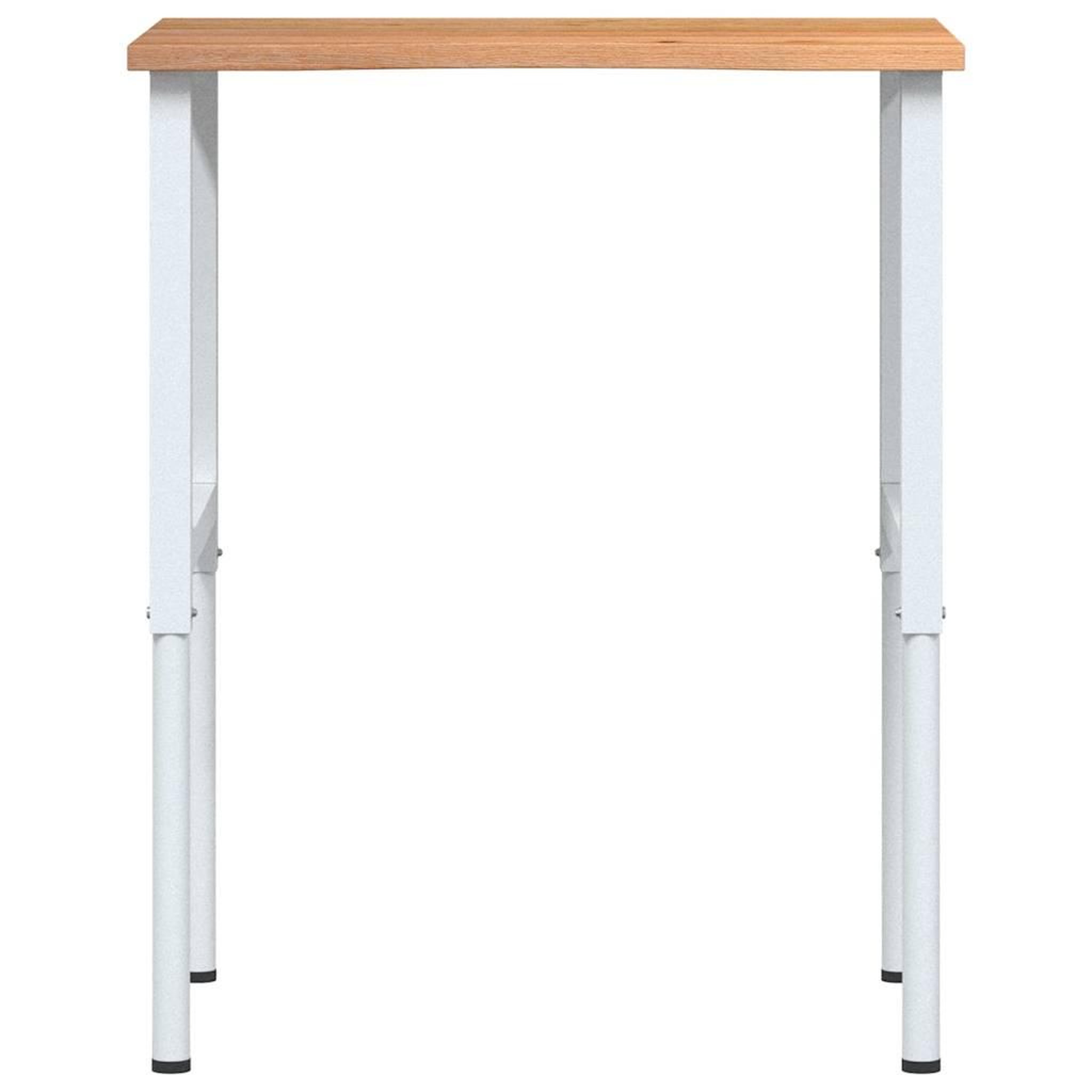 Voir la diapositive 4 : VIDAXL Etabli marron clair 80x60x(71,5-98) cm bois de chene massif