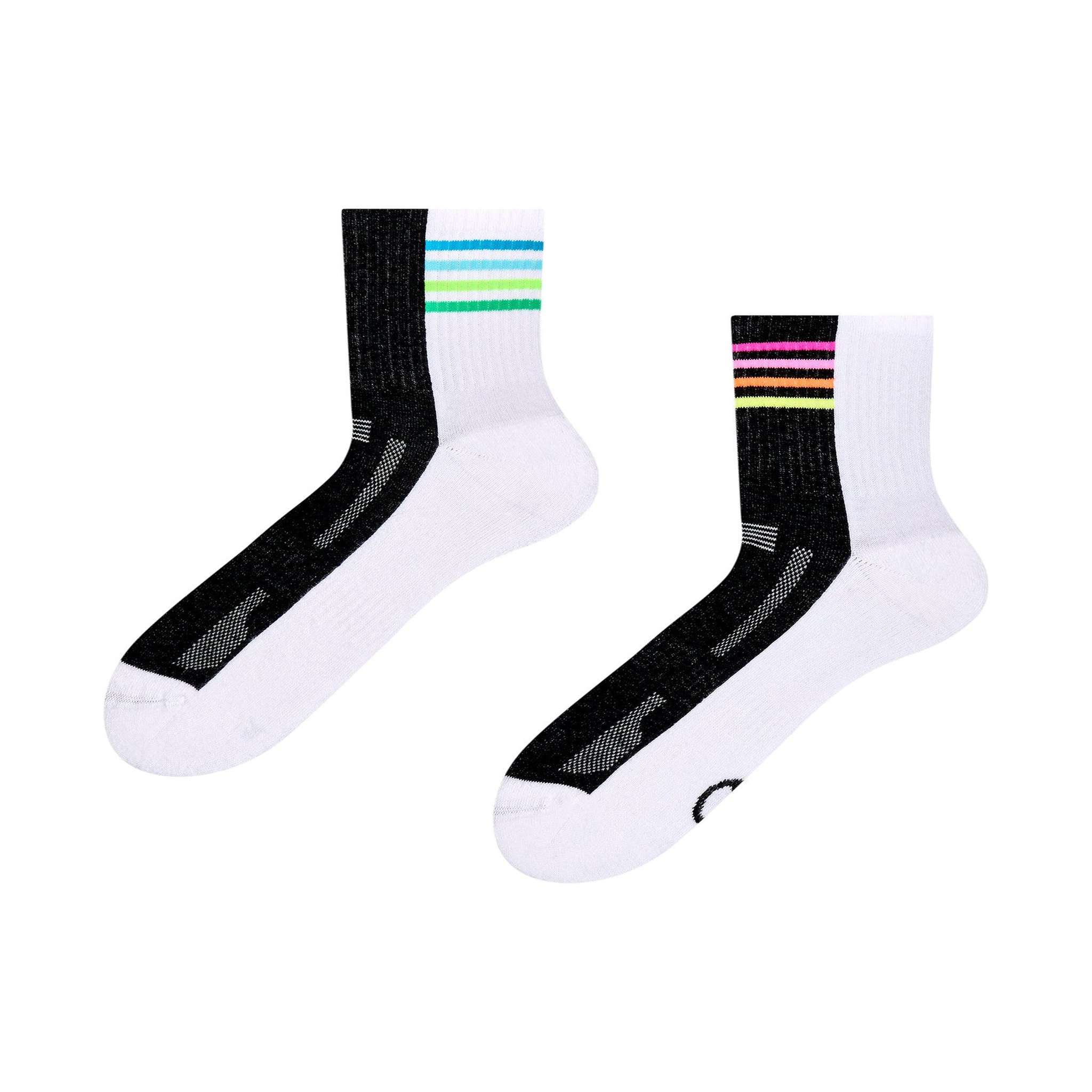 Voir la diapositive 1 : DEDOLES Chaussettes sport coolmax® courtes marche arc-en-ciel