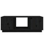Voir la diapositive 5 : VIDAXL Table basse Noir 110x50x40 cm Bois massif de pin