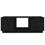 Voir la diapositive 5 : VIDAXL Table basse Noir 110x50x40 cm Bois massif de pin