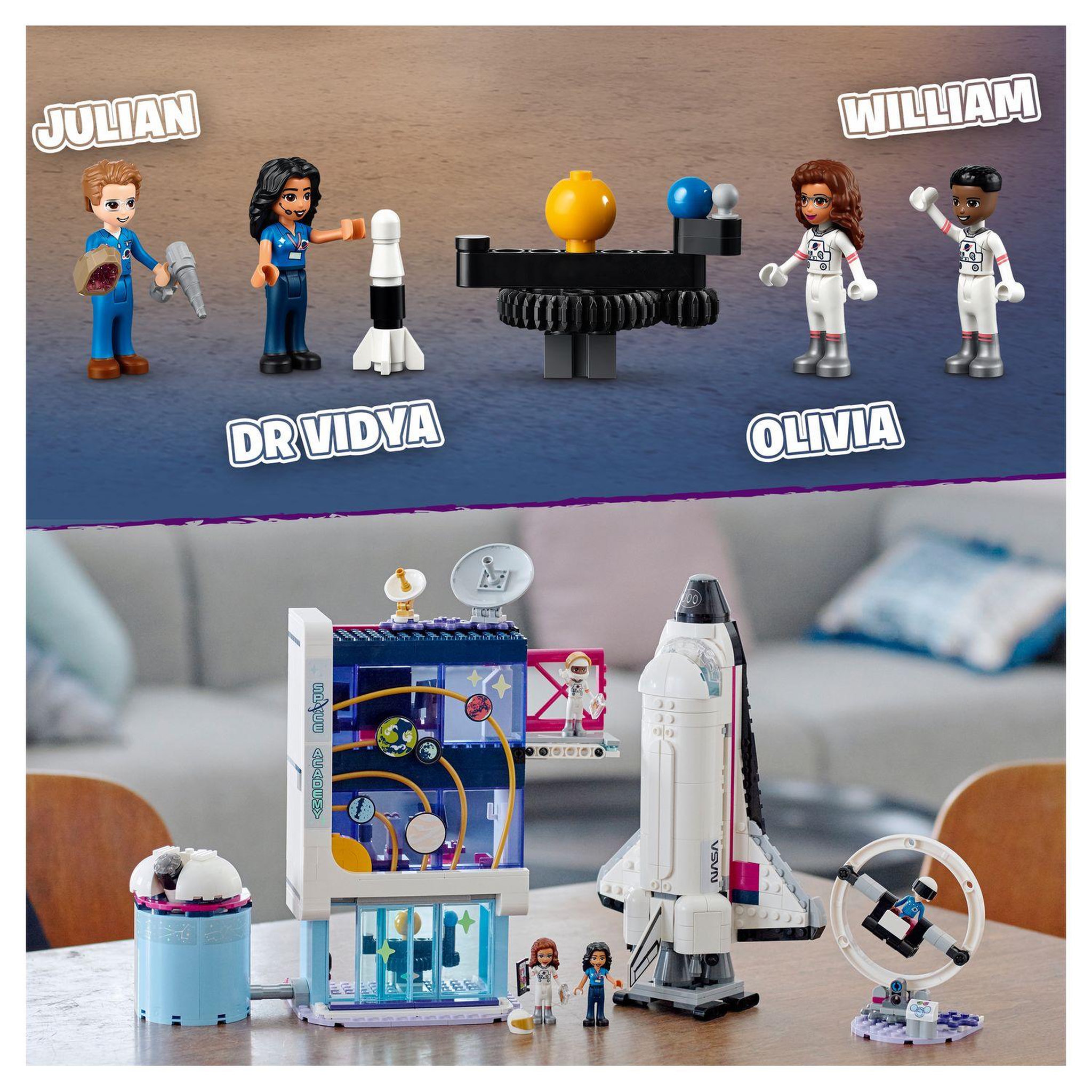Voir la diapositive 8 : LEGO Friends 41713 L&rsquo;Académie de l&rsquo;Espace d&rsquo;Olivia Jouet Éducatif sur l'Espace, Navette