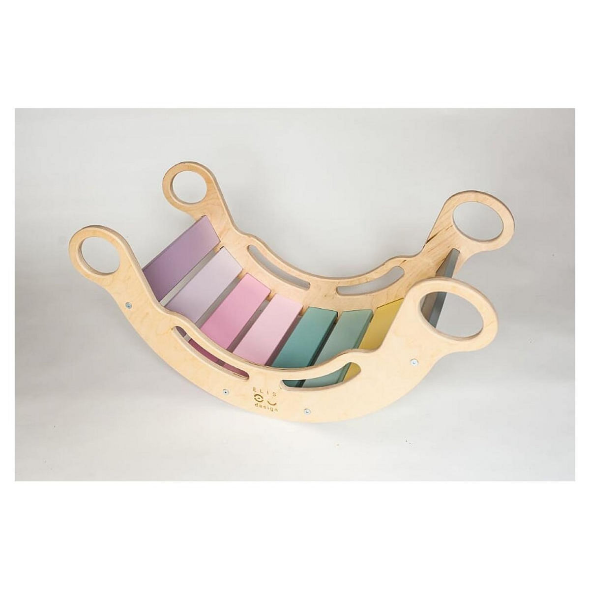 ELIS DESIGN Bascule arc-en-ciel à bascule Montessori