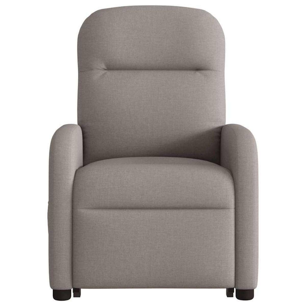 VIDAXL Fauteuil inclinable de massage Taupe Tissu