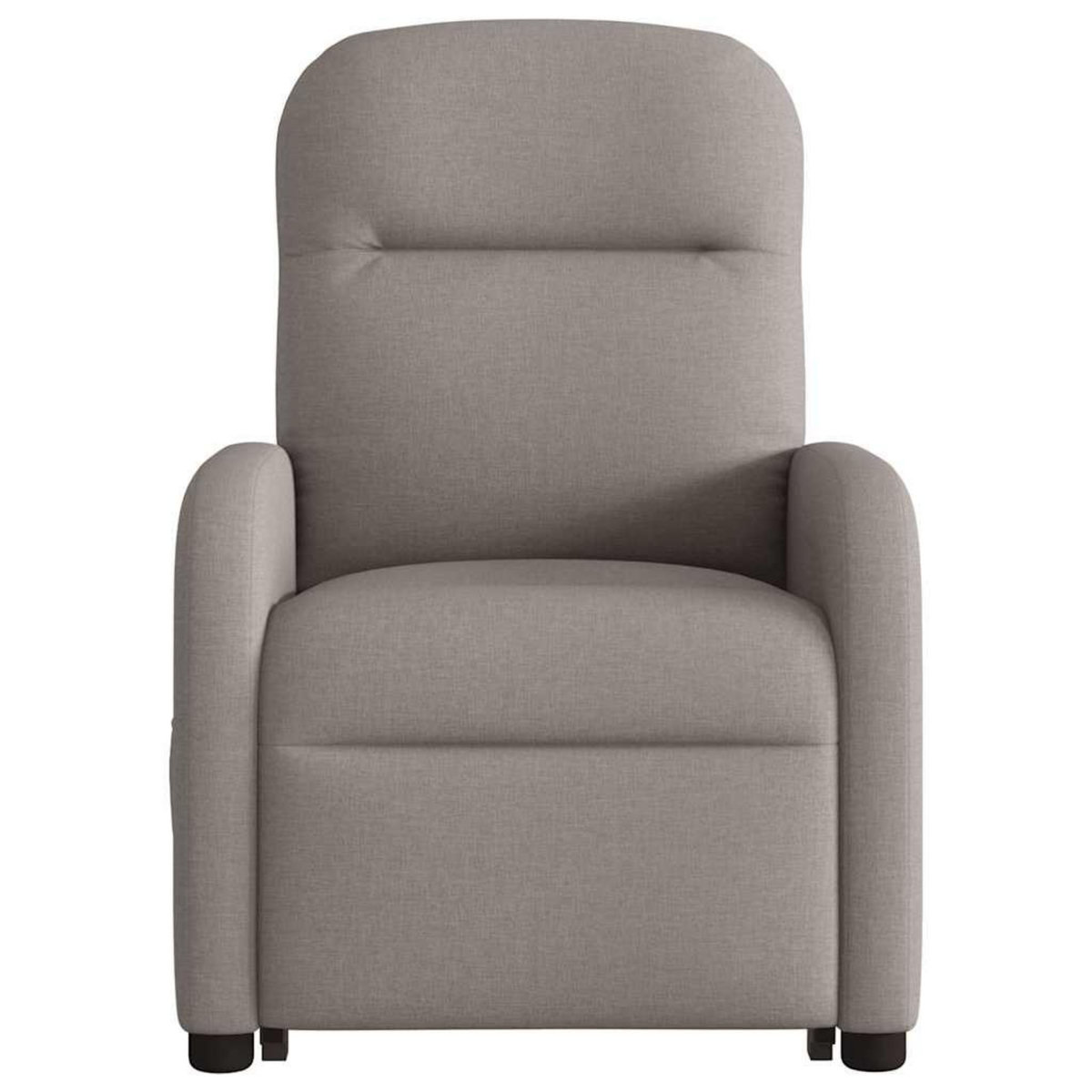 VIDAXL Fauteuil inclinable de massage Taupe Tissu