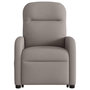 Voir la diapositive 5 : VIDAXL Fauteuil inclinable de massage Taupe Tissu