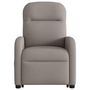 Voir la diapositive 5 : VIDAXL Fauteuil inclinable de massage Taupe Tissu