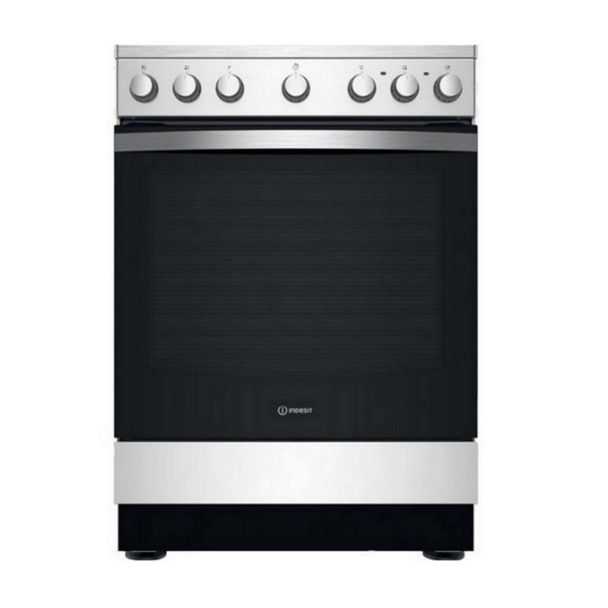 Indesit Cuisinière vitrocéramique 69l 4 feux noir/inox - IS67V5PCX/E