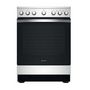 Voir la diapositive 1 : Indesit Cuisinière vitrocéramique 69l 4 feux noir/inox - IS67V5PCX/E
