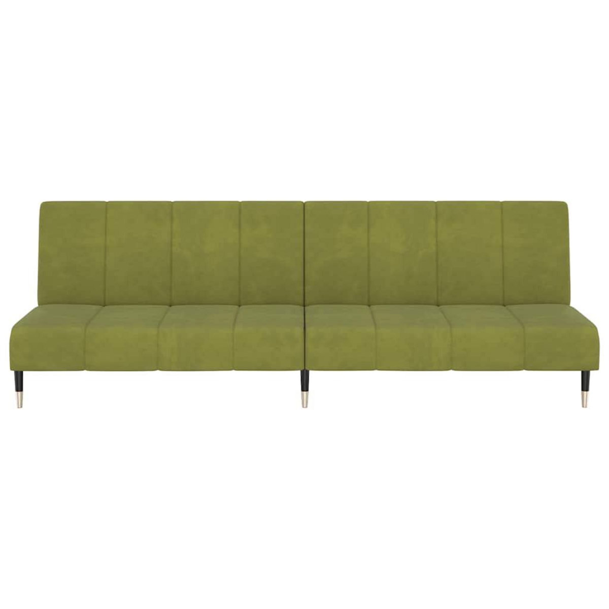 VIDAXL Canape-lit a 2 places vert clair velours