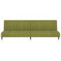 Voir la diapositive 5 : VIDAXL Canape-lit a 2 places vert clair velours