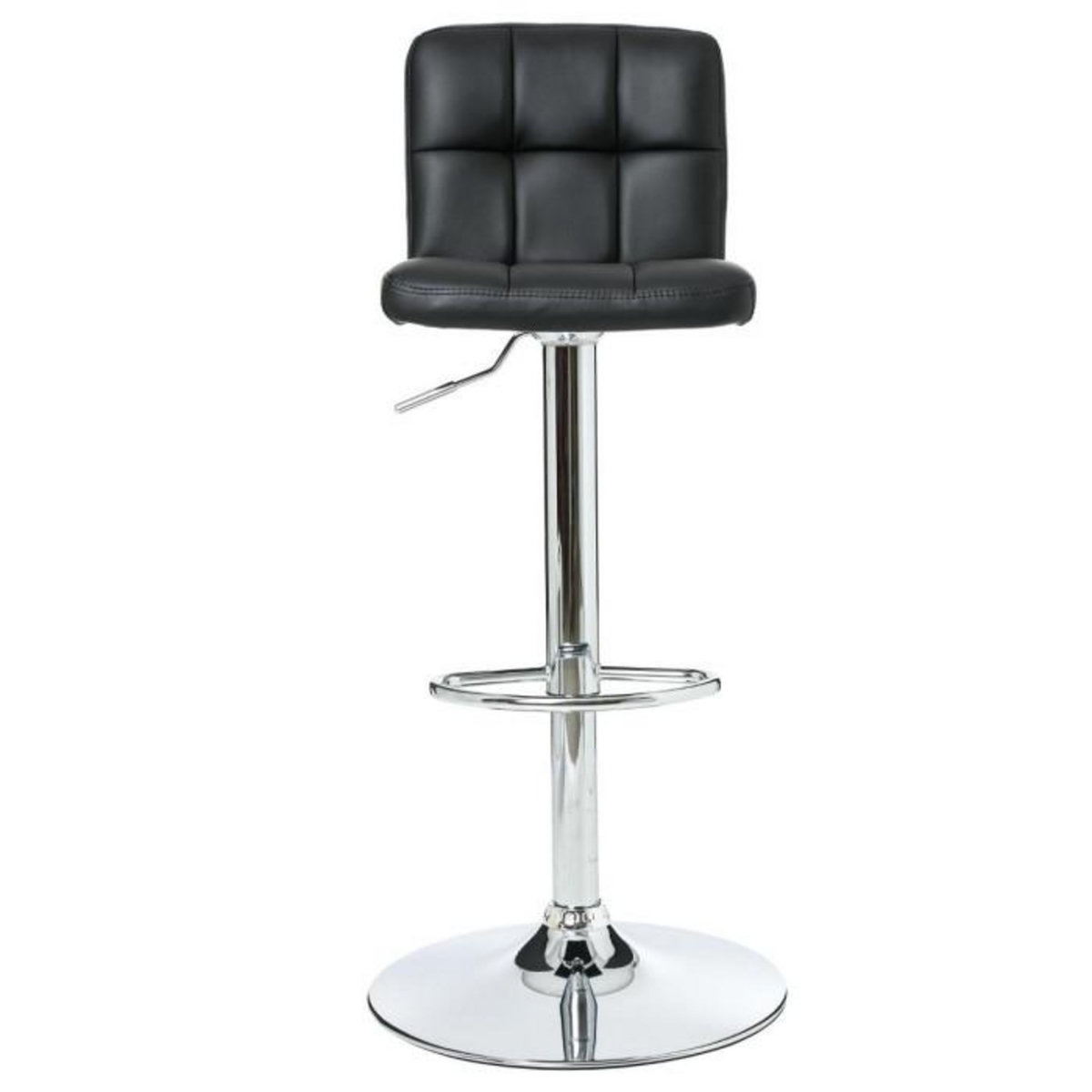ATMOSPHERA Lot de 2 Tabourets de Bar  Delek  89cm Noir