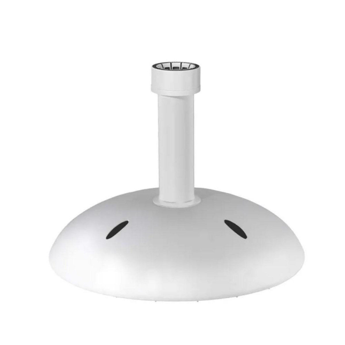 CENTRALE BRICO Pied de parasol lesté blanc en béton, 20kg, L 45 x l 45 x H 11 cm