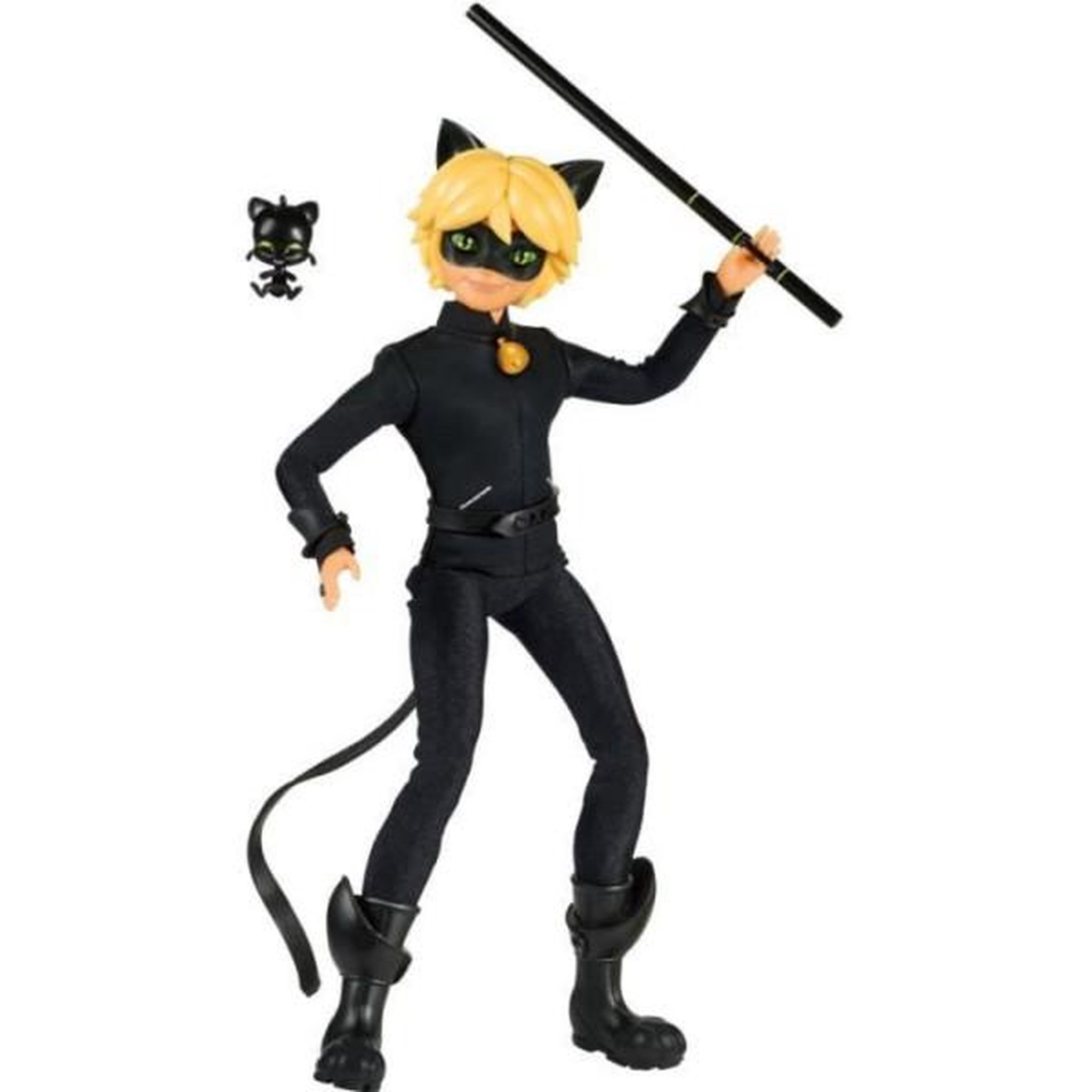 Voir la diapositive 3 : BANDAI Miraculous - Poupée mannequin 26 cm Chat Noir - BANDAI