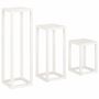 Voir la diapositive 5 : VIDAXL Ensemble de supports pour plantes 3pcs Blanc Bois de pin massif