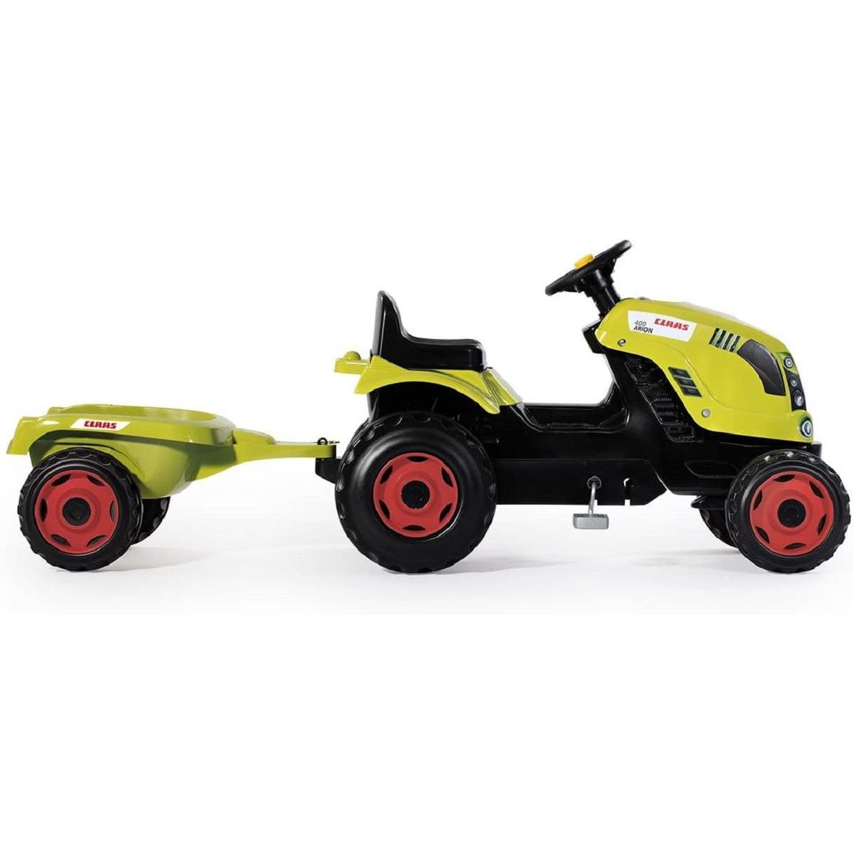 SMOBY Tracteur Claas farmer XL vert et sa remorque