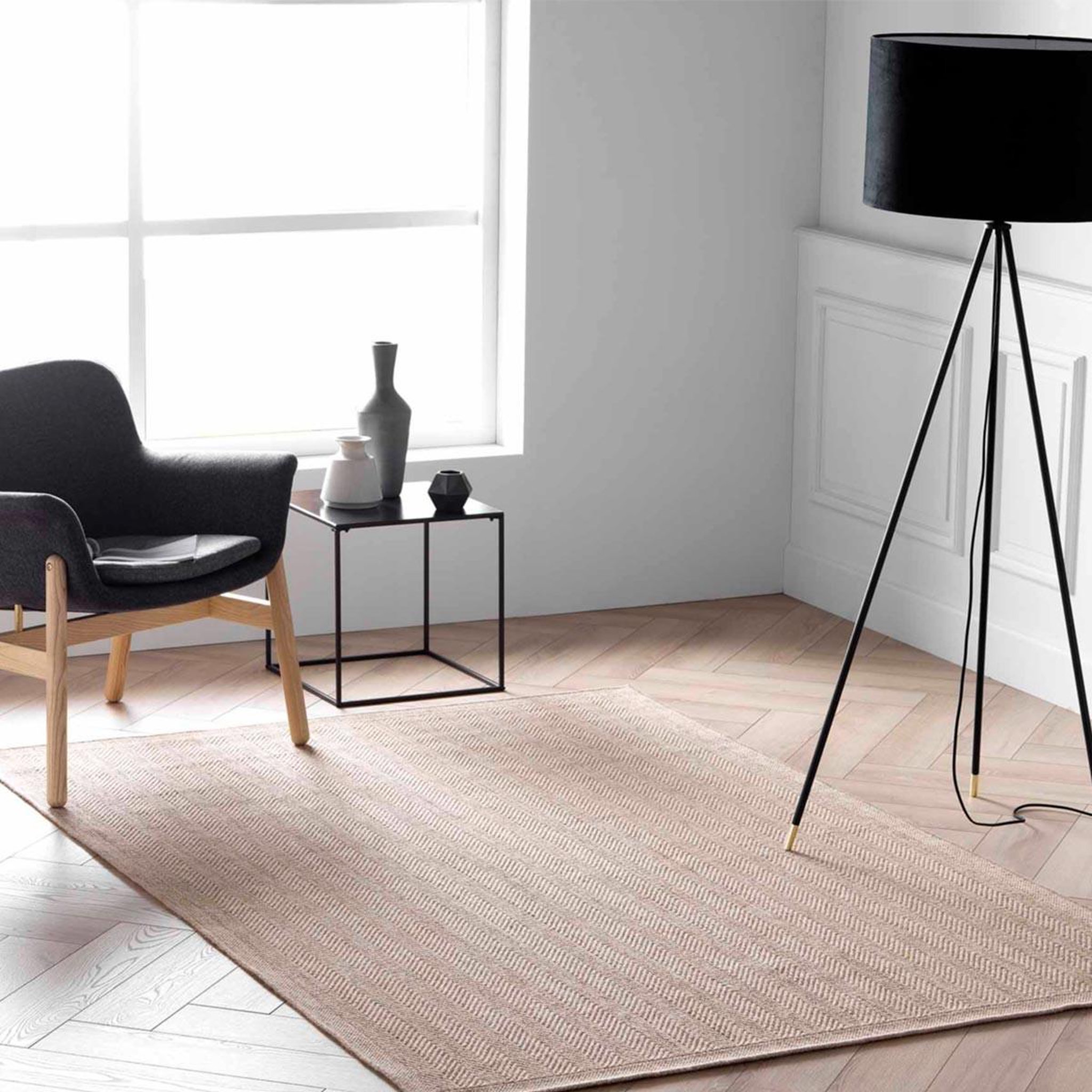 Voir la diapositive 4 : Douceur d'Intérieur Tapis déco tissé  ilem  160x230cm naturel